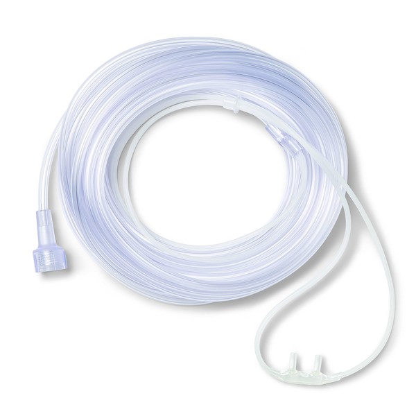 Medline HCSU4515S Supersoft Nasal Oxygen Cannula, Universal Connector, 25-Foot Tubing, Adult Size, Pack of 25