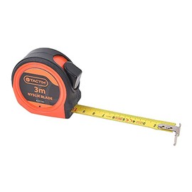 TACTIX Tape measure, tape measure, tape measure, robust with clip (3 m x 16 mm)