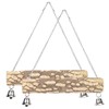 2pcs Pet Birds Parrots Wooden Swing Stand Bar Safety Toy