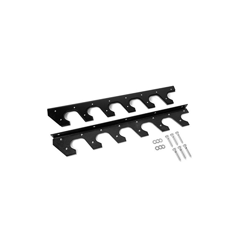 CAP Barbell Horizontal 6 Bar Wall Rack Black