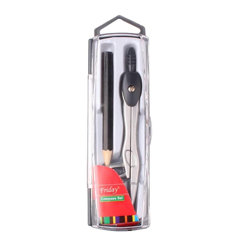 Rpanle Professional Compass, Reusable Metal Compass for Home Schooling Maths