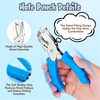 2 Pcs Hole Punch, 1/4" and 1/8" Hole Puncher with