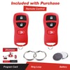 KeylessOption Keyless Entry Remote Control Car Key Fob Replacement for