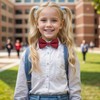 Bskifnn Kids Bow Tie Classic Solid Color Satin Bow Tie
