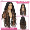 XCHJH 30 Inch Synthetic Lace Front Wig, 4X1 Glueless Pre-Cut