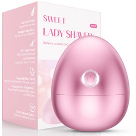 Electric Razors for Women Legs, 5D Rechargeable Shaver with Detachable Head, Wet/Dry Lady Hair Trimmer for Arms, Public and Underarms, Travel Razor Gift for Her Pink