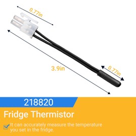 2188820 Refrigerator thermistor,Compatible with Whirlpool,Kenmore,KitchenAid,Thermador,Jenn-Air,Dacor, and Maytag