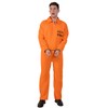 PGOND Adult Men's Prisoner Orange Jumpsuit Costume