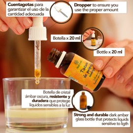 Propolis mother tincture - 20 ml - organic. Promotes the well-being of the throat. 100% natural. 15% weight/volume.