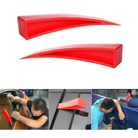 CENPEK 2Pcs Curved Window Wedge Paintless Dent Repair Tools Door Wedge Tool for Repair Auto Car Body and DIY Hand Use of Daily Life