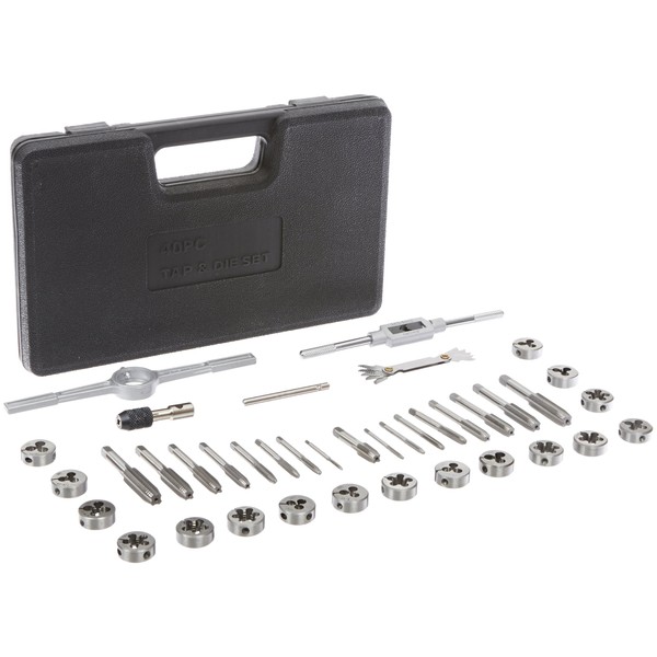 Drill America 40 Piece Carbon Steel Tap and Die Set