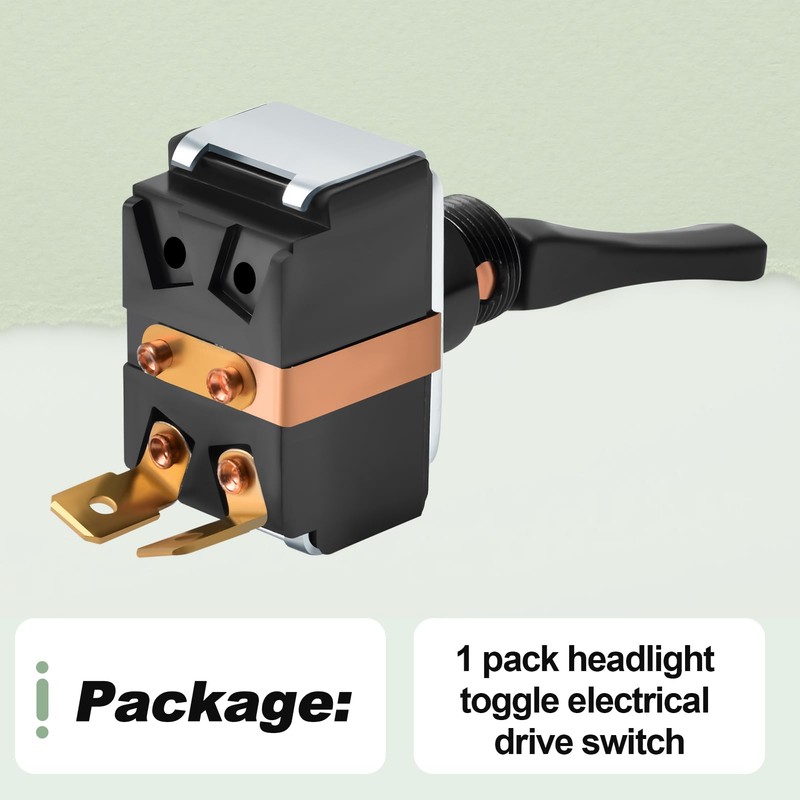 2 Pin Headlight Toggle Electrical Drive Switch Control Switch Compatible