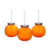 Fun Express Jack-O’-Lantern-Shaped Reusable BPA-Free Plastic Cups with Lids &