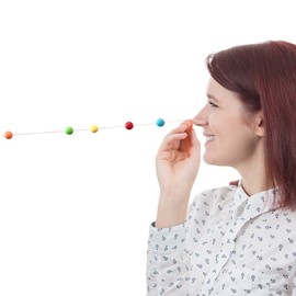 Brock String - Vision Convergence Training - Convergence Insufficiency Tool - Train Vision, Athletic Performance, and More!, White, 6 foot