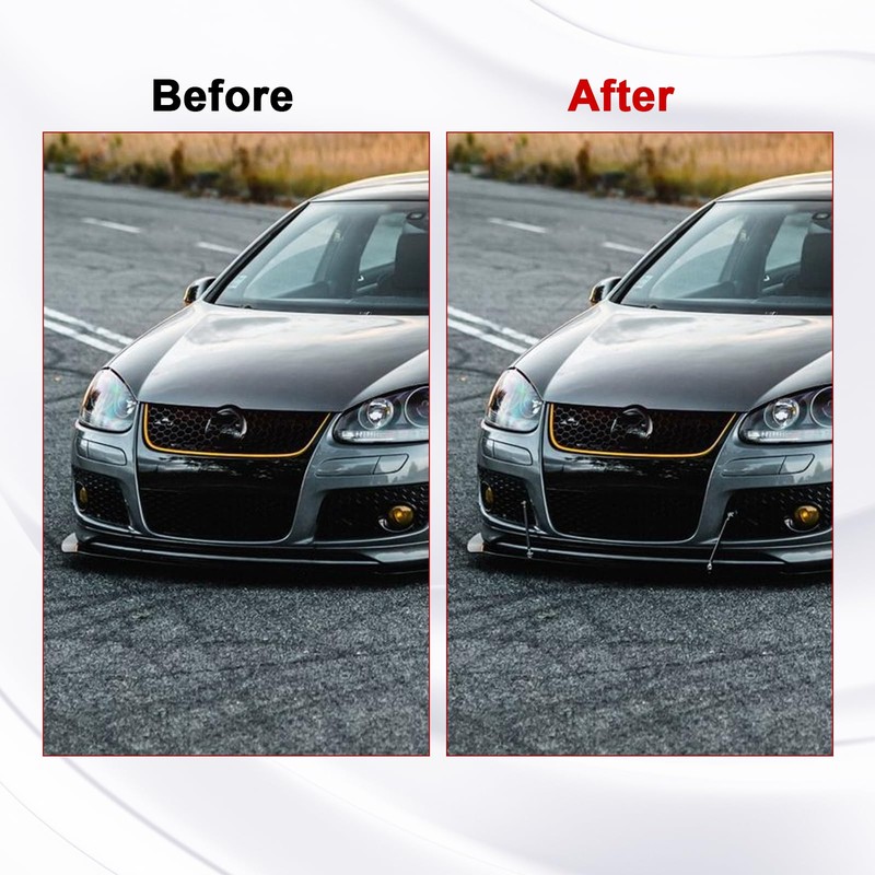 Xotic Tech 2pc Adjustable 8"-11" Front Bumper Lip Splitter Diffuser