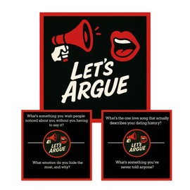 Kocak Gold Let’s Argue Card Game - Lets Debate Discussion Conversation Starter Party Game for Adults - Game Night Activity for Family Couples