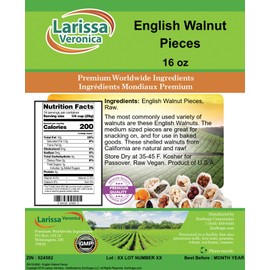 English Walnut Pieces (16 oz, ZIN: 524582)