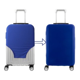 Bomiclss Elastic Suitcase Cover - Suitcase Protector for 22-25 Inch, Waterproof Dustproof Luggage Cover Black Baggage cover for Travel (Blue, M)