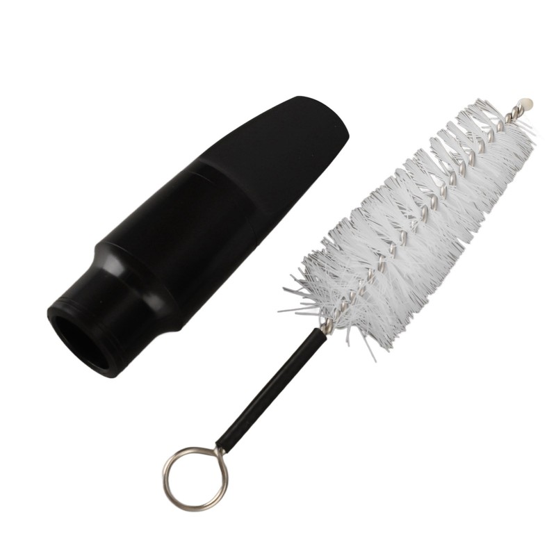 Saxophone Mouthpiece Plastic Soprano Treble Saxophone Whistle Brush Musical Instrument