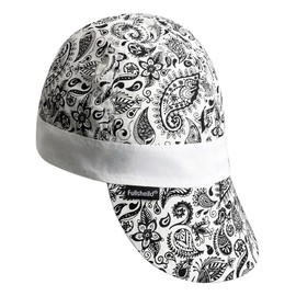 Fullsheild Reversible Welding Cap Flame Resistant CAT 2 Protective FR Welder Hats 6 Pannel Lightweight Printed for Men Women