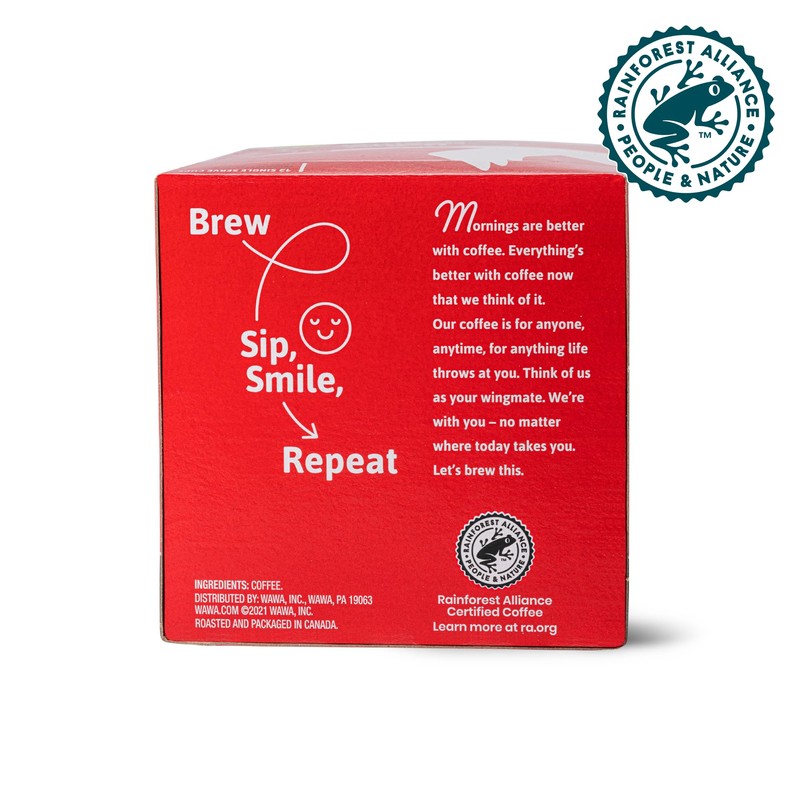 Wawa Mild Roast Single Cup Coffee Pods, 12 Pods, 1