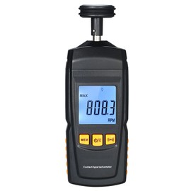 BOWONG Digital Contact Tachometer Handheld Tach RPM Tester Machine Rotate Speed Meter