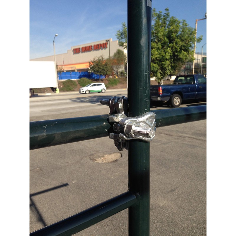 4 UK Forged Galvanized Right Angle Clamps aka Rigid Clamps