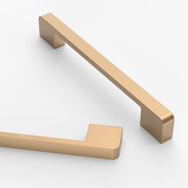 Asidrama 10 Pack 6.3 Inch(160mm) Champagne Bronze Cabinet pulls Cabinet pulls Kitchen Cabinet Handles, Cabinet Pulls Kitchen Cabinet Hardware for Cupboard Drawer Pulls