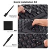 2PCS Russain Keyboard Stickers with Tweezer, Replacement Cyrillic Keyboard Letters