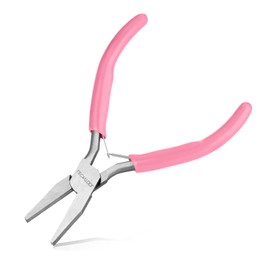 LEONTOOL 5-Inch Flat Nose Pliers for Jewelry Making DuckBill Pliers Smooth Jaws Mini Jewelry Pliers with Spring, Small Jewelry Making Supplies for Wire Bending Warpping Straightening DIY Hand Tools