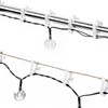 Qancekoo 50 PCS Gutter Hooks, Mini Plastic Christmas Light Clips