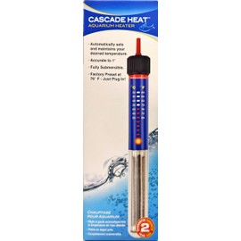 Penn-Plax Cascade Heat Aquarium Heater – Fully Submersible – Great for Freshwater and Saltwater Fish Tanks – 7.5” Length – 25 Watt