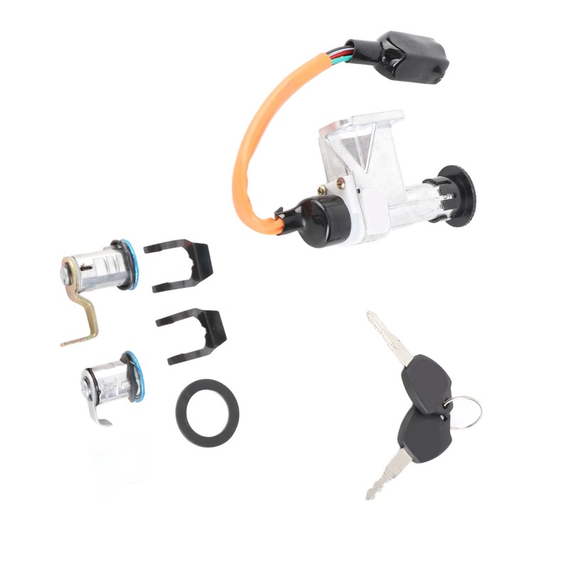 Ignition Switch Assembly Stainless Steel for Chinese GY6 Electric Scooter