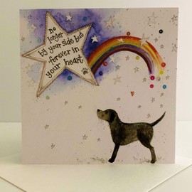 Alex Clark in Your Heart Dog Foil Sympathy Card