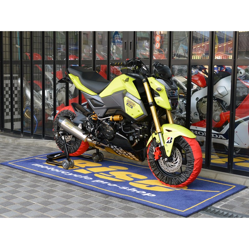 Rise 12インチ タイヤ保護カバー（まもる君）レッド/ブラック 前後セット アクリルカラーコーティング(UVカット・撥水・防水加工) クルッと巻いてピタッの簡単装着