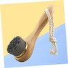 Baluue Facial Exfoliator Tool Skin Cleaning Brush Wooden Handle Deep