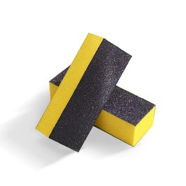 SKYPIA Nail Buffer 3 Sided Blocks Sanding Buffing Grinding Polisher File Shine Nail Art Pedicure Manicure Tool Acrylic Nail Kit Manicure Set Nail Buffer Block (2 PCS) (Yellow)