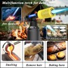 Molgoc Butane Torch with Anti-scalding Device,Stainless Steel Protective Cover,Refillable Kitchen