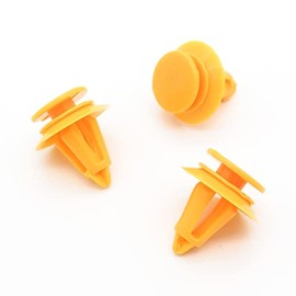 VVO Fasteners Yellow Plastic Clips Tailgate Trim Compatible with Some Mini Mini (Pack of 10 Clips)