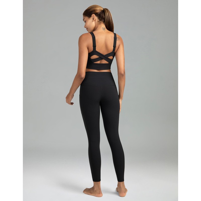 Colorfulkoala Women's High Waisted Tummy Control Workout Leggings 7/8 Length