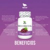 Resveratrol 100 Cápsulas, Extracto Puro, Reforzado con Semilla de Uva
