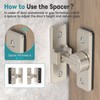 StickNGo Heavy Duty 90 Degree Barn Door Lock, Zinc Alloy