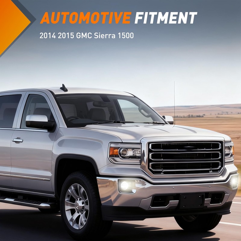 Nilight Fog Lights Assembly Compatible with 2014 2015 GMC Sierra