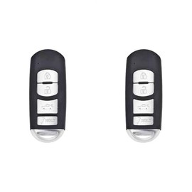 Karma Solutions Replacement Smart Key Fob Compatible with Mazda 6 2015 FCC WAZSKE13D01 Part Number GJY9-67-5DY GJY9-67-5RY GJY9675RY Pack of 2