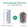 POWEROWL Rechargeable C Batteries Nickle Metal Hydride 5000mah Low Self