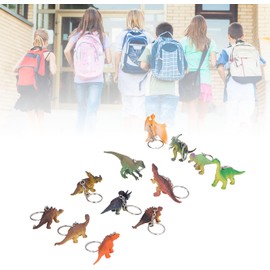 DUSC Llaveros de Dinosaurio, Diferentes Estilos, vívido, Encantador, simulación, Animal, Llavero, cantidad Suficiente, luz pequeña para decoración, Regalos(Llavero de Dinosaurio K2108)