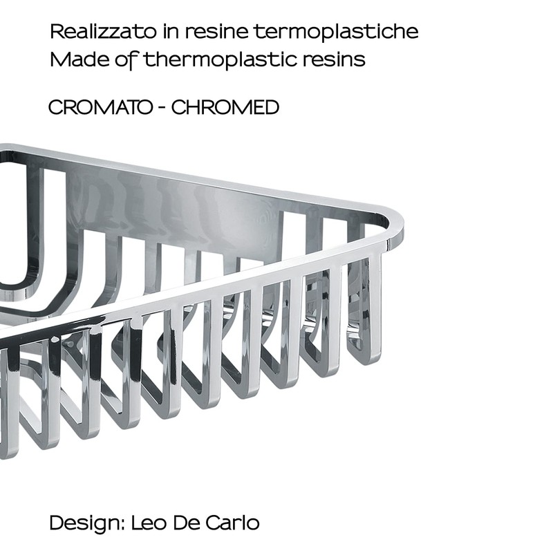 Gedy Bracket for angle objects, Chrome, 19,5x19,5x6,6