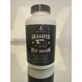Ancestral Supplements Grass Fed Beef Organ Supplement - Non-GMO, 180 Capsules