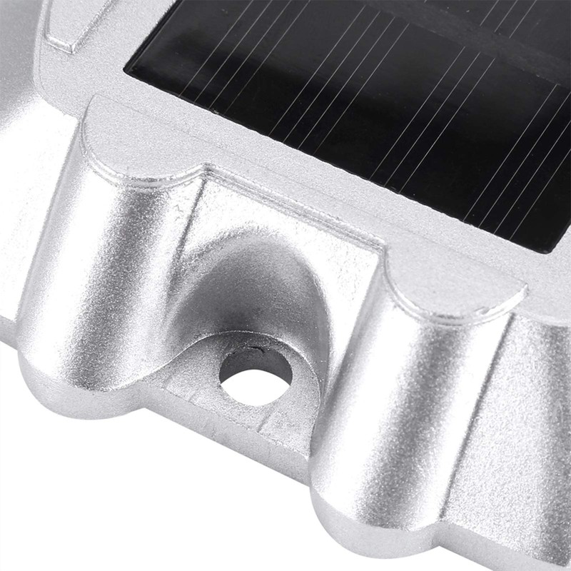 Casting Aluminium Solar Power Road Lamp 6 LED Outdoor Driveway
