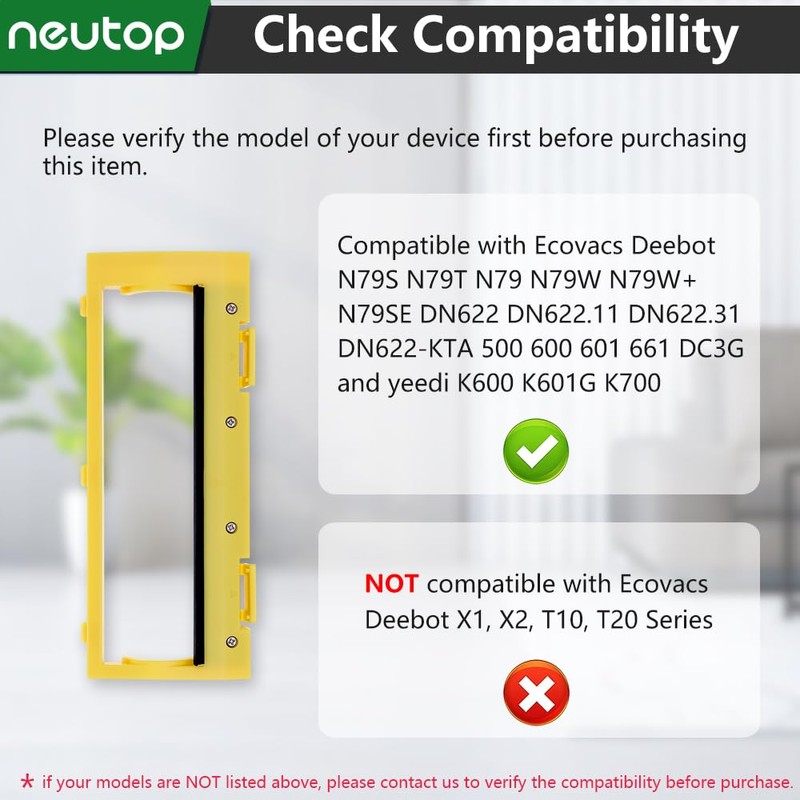 neutop Replacement Brush Guards Covers Compatible with Ecovacs N79S N79T